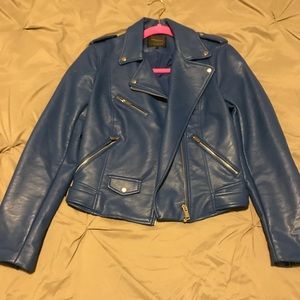 Zara leather moto jacket